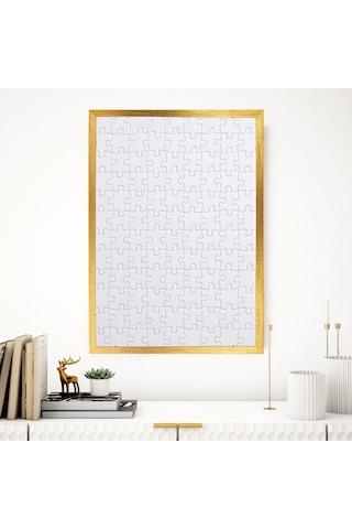 Sar Puzzle Çerçevesi Altın 1000 Parça İçin Ebat 68x48cm