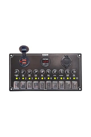 Goldsea Switch Panel 10 Anahtar 12/24V Sigorta Paneli