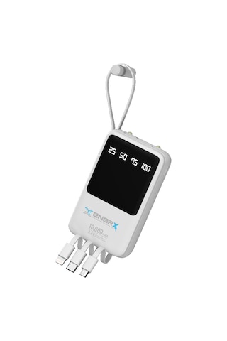 Enerx Enr-P10DC 10.000 Mah 2.0a Dahili Kablolu Led Aydınlatmalı Powerbank