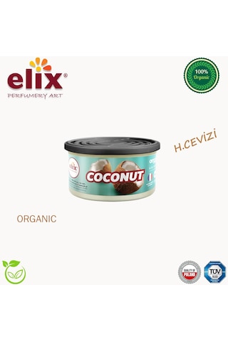 Elix Organik Metal Kutuda Doğal Liflere Emdirilmiş Özel Aromalı Koku - H.cevizi