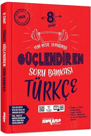Ankara Yayıncılık 8.Sınıf Güçlendiren Türkçe Soru Bankası Ankara Yayıncılık 8.Sınıf Güçlendiren Türkçe Soru Bankası