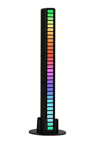 Fastbuy Siyah Şarj Edilebilir Akıllı Led Oyun Odası Dekorasyonu, Bar Renkli Ses Ritmi Işıklı, Usb İle Çalışan Işık Barı