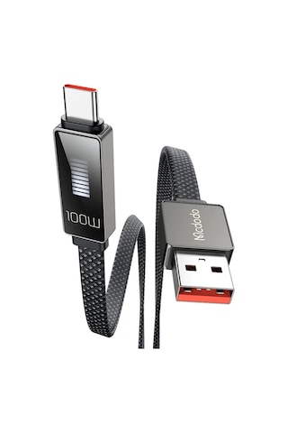 Mcdodo Ca-4980 Typec Usb 100w 6a Led Ritim Şarj Ve Data Kablo 1.2mt