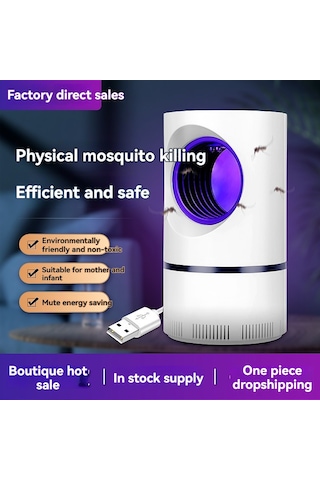 Hangfox Ev İçi Led Muslukötücü - Usb + Adaptörlü, 8 Led Işık, 0-100 M² Etki Alanı, A06 Beyaz, Akıllı Ötü Yakalama Ve Dehidrasyon Teknolojisi