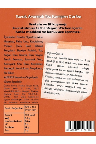 Lethe Vegan Tavuk Aromalı Çorba 65gr-3666