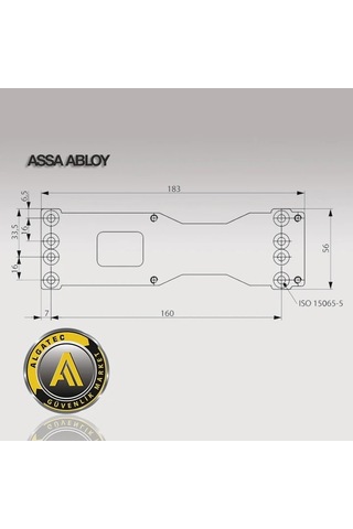 Assa Abloy Dca 120 Gövde Montaj Plakası