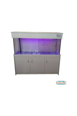 Kanki Pet 150 CM Mobilyalı Sumplı Lüks Akvaryum Kumandalı Led