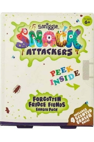 Smiggle - Snack Attackers 4lü Silgi Paketi