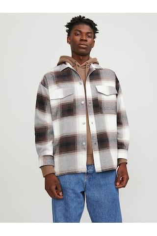Jack & Jones Jack Jones Jared Check Overshırt Erkek Gömlek 12246825 001