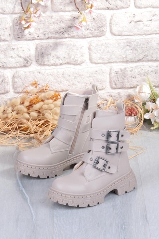 Fort Cool Caneda Anatomik Sıcak Astar Kaymaz Taban Kız Çocuk Bot Bej