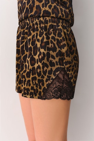 Suwen Lioness Şort St4435603543 Leopar Desenli