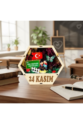 Altıgen Saksı Teraryum - Öğretmenler Günü Hediyesi 1