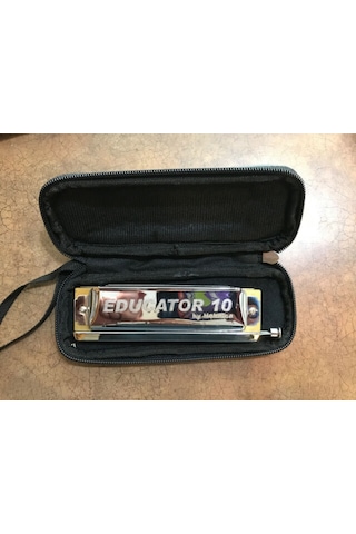 Hohner Educator 10 Delik Chromatik Pompalı Mızıka-çantalı