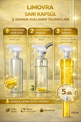 Mutfak Temizleyici- Yağ Sökücü 750 Ml - Bitkisel Tekli