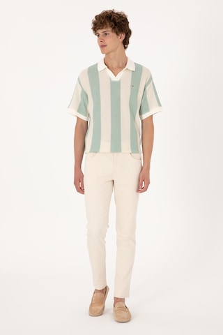 U.S. Polo Assn. Erkek Ekru Slim Fit Jean Pantolon 50304387-VR019