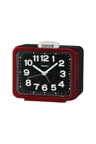 Seiko Qhk062r Sessiz Saniyeli Aydınlatmalı Bell Sesli Alarmlı Masa Saati Çok Renkli