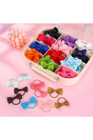 Willowhaven Genç Kızlar İçin 10'lu Paket Kurdeleli Saç Lastiği - Yumuşak Ve Kaymaz A-kahverengi A-kahverengi