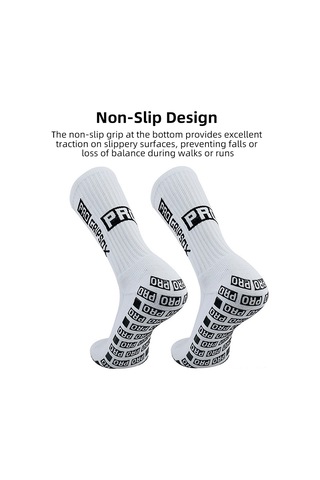 Qingmipy 5 Çift Futbol Çorabı, Yüksek Esneklikli, Kaymazsız Taban, Nem Emici, Ağırlık Düşük, Konforlu Beyaz Beyaz