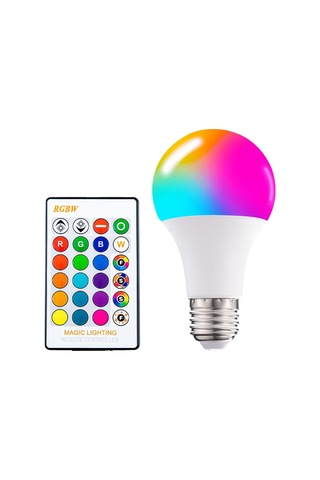 Homyl E26 E27 Rgb Led Ampul Ev Partisi Için 16 Renk Değişimi 60x120mm-5w