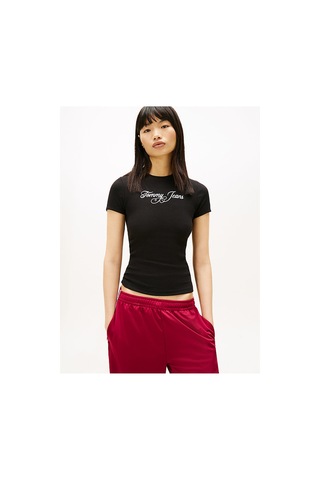 Tommy Hilfiger Tjw Slim Essential Logo T-shirt-12835 Siyah
