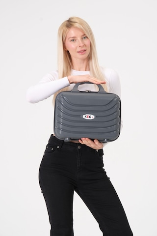 Keo-plus Gri Pp Silikon Makyaj Çantası