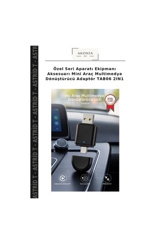 Özel Seri Aparatı Ekipmanı Aksesuarı Mini Araç Multimedya Dönüştürücü Adaptör Tab06 2ın1 Diğer