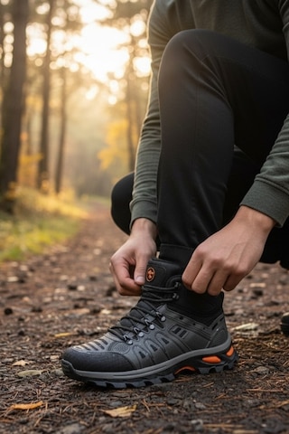 Enoch Erkek Füme Waterproof Kürklü Outdoor Trekking Ve Dağcı Botu Füme
