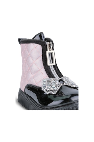 Kaptan Junior Kız Bebek Çocuk Botu Ortopedik Kaymaz Taban Barznk 560 Siyah