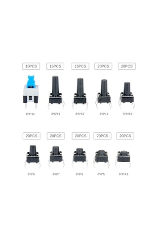 Pazly Siyah Renkli, Parçalar Paket İçeren Boyutlarında Ağırlığında, Adet 70g 6x6mm 20'şer 1-gang Wt 1-gang
