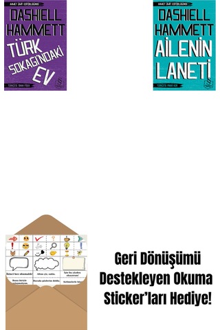 Türk Sokağındaki Ev Cep Boy + Ailenin Laneti Cep Boy + Okuma Sticker'ları
