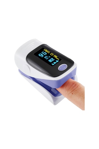 Sones Ab-80 Hassas Parmak Nabız Oksimetresi Kan Oksijen Monitörü Mor