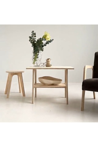 Woodesk Voile, Ahşap Orta Sehpa, Coffee Table, 50x35 Natural Renk