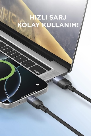 Torima U18 Siyah Usb İle Type-c Şarj Ve Data Kablosu