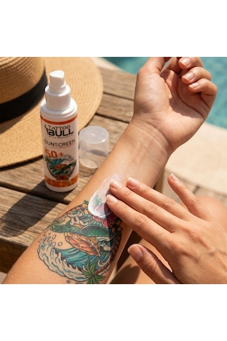 Tattoobull Güneş Kremi 100 Ml Dövme Ve Cilt Koruyucu Spf Krem