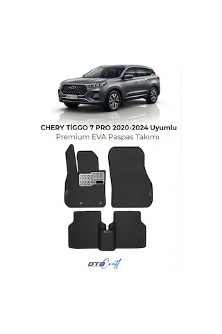 Chery Tiggo 7 Pro 2020-2024 Araca Özel 3d Havuzlu Eva Paspas Tam Set 5 Parça