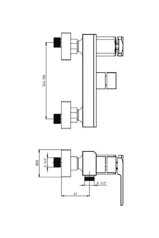 Gpd MBB190 Quadro Banyo Bataryası Krom