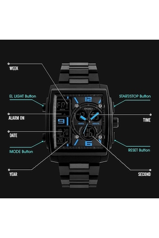 Fastbuy Skmeı 1274 Erkek Spor Saati - Mavi, Çok Renkli, Many Fonksiyonlar Çok Renkli