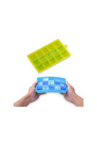 Reedark Silikon Buz Küpü Kalıbı 15 Lü Kapaklı - Isı Sıcaklığa Dayanıklı - Buz, Bebek Yemeği, Pastry Ve Çikolata İçin Uygun - Mümkün Renk Seçenekleri Çok Renkli