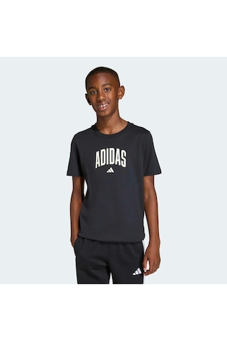 Adidas Collegiate Graphic Çocuk Siyah Tişört Ke1348 Siyah