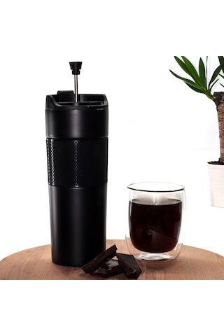 Hediye Vakti Kişiye Özel French Press Termos 1 L