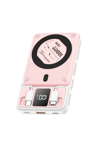 Mark Konfulon M25w 10.000 Mah 20w Pd Magsafe Powerbank - Pembe Najmaddin