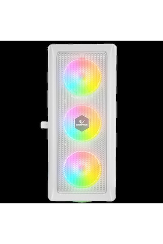 Rampage Prolıx Mesh 650w 80+ Beyaz 4 12cm Argb Fan Manyetik Temperli Camlı Atx Mid-t Gaming Oyuncu K