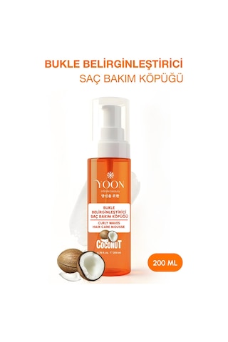 Bukle Belirginleştirici Saç Köpüğü 200 Ml Hindistan Cevizi Özlü, Paraben, Sls Ve Silikon İçermez