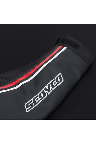 Scoyco Jk153 Motosiklet Montu Deri 4 Mevsim Oxford 600-d Dayanıklı Kumaş Motorcu Mont Red