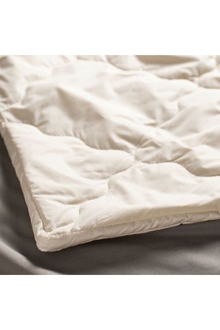 Radhusvın Çift Kişilik Yorgan, Sıcak Tutar 240x220 Cm, Yün Kırık Beyaz