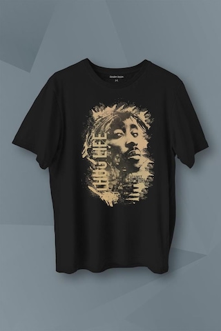 2pac Hip Hip Rap Amerika West Coast Baskılı Tişört Unisex T-shirt 001