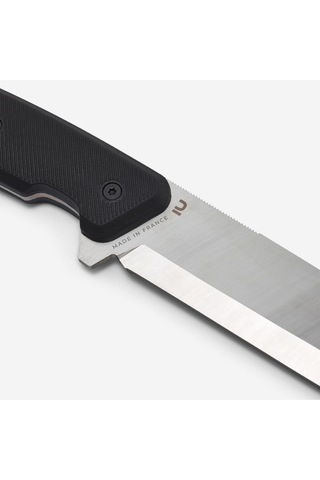 Solognac Sabit Kamp Bıçağı - Siyah - Paslanmaz Çelik - Sika 130 Fr Grip