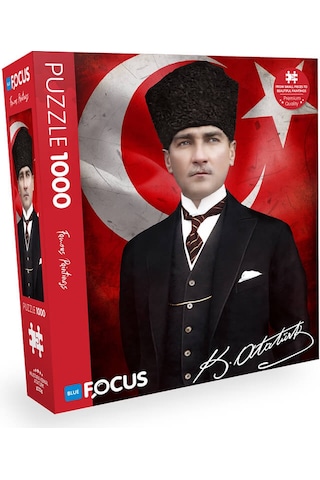Blue Focus 1000 Parça Puzzle - Mustafa Kemal Atatürk Bf467