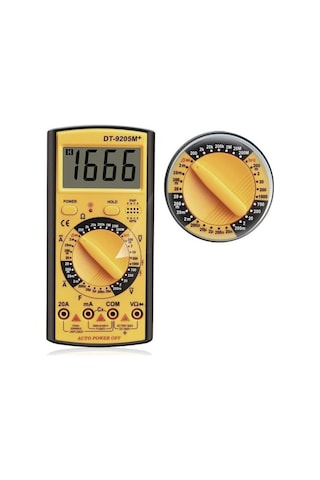 Dt-9205m+ Dijital Ölçü Aleti Multimetre Akım Voltaj Ohm Ölçer