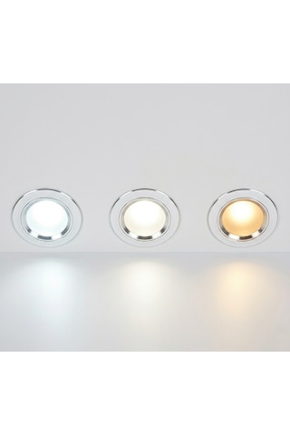 5 Adet Cata Ct 5257 Zebra Beyaz Kasa 6w Led Spot 3 Renk